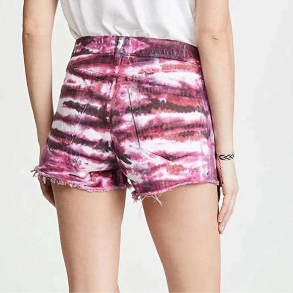 AGOLDE Parker Denim Shorts Envision Tie Dye 27 NWT - Picture 2 of 8
